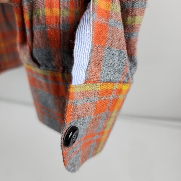 32 BAR BLUES Shirt Mens Large Multi Plaid Long Sleeve Button Up - Picture 5 of 6